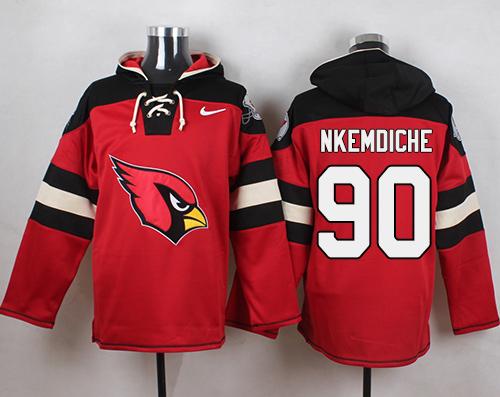 Nike Cardinals #90 Robert Nkemdiche Red Player Pullover NFL Hoodie - Click Image to Close
